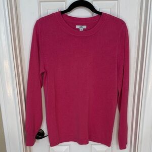 Croft & Barrow Pink Long Sleeve Sweater